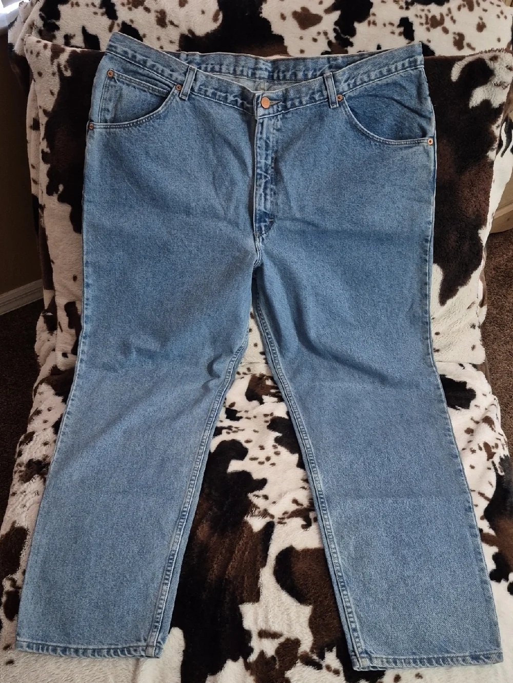 Brittania Men's Relaxed Fit Light Blue Denim Jeans - Classic Style
